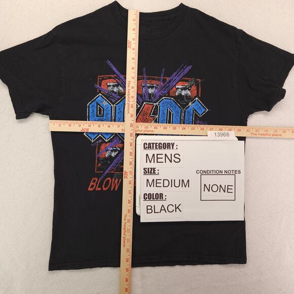 ACDC Blow Up Your Video Band Crew Neck Graphic T Shirt Mens Size Medium M Black - Picture 5 of 9